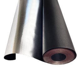 TESLI sauna paper vapour foil insulation roll on a white background